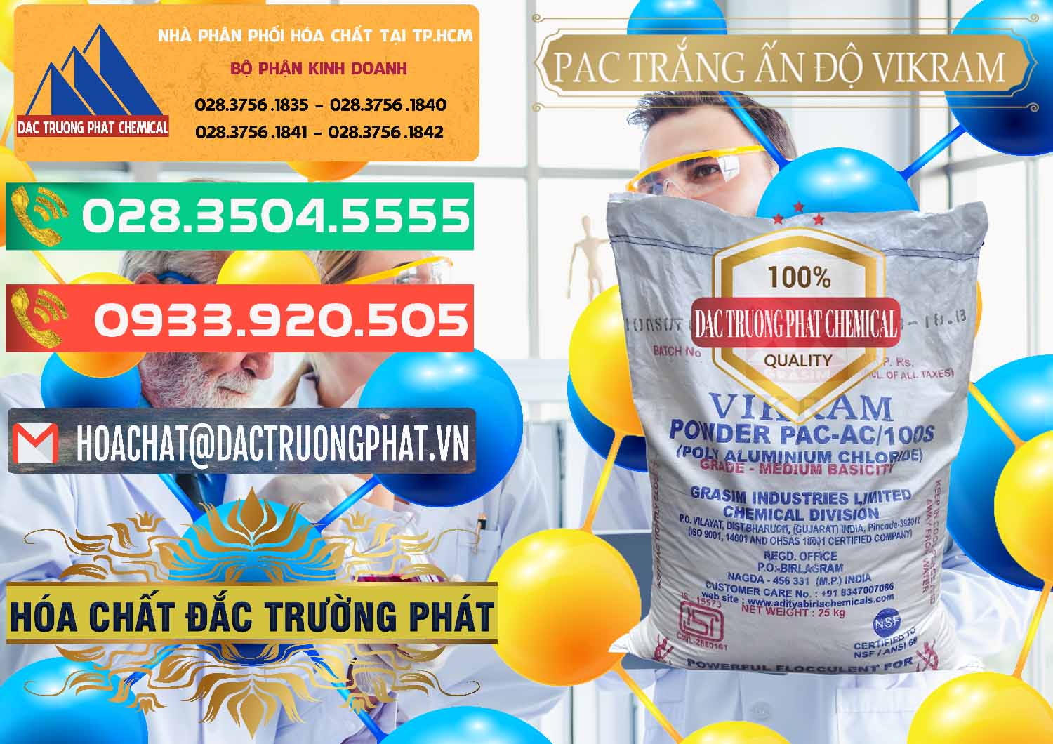 Cty bán và cung ứng PAC - Polyaluminium Chloride Ấn Độ India Vikram - 0120 - Cty chuyên cung cấp - kinh doanh hóa chất tại TP.HCM - congtyhoachat.com.vn