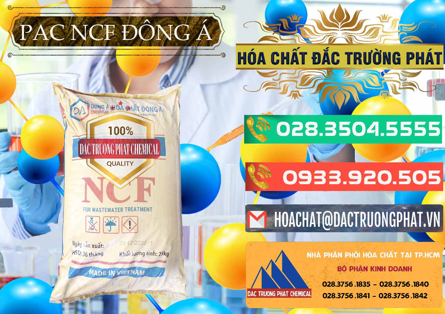 Cty phân phối ( cung cấp ) PAC - Polyaluminium Chloride Đông Á Việt Nam - 0408 - Nơi chuyên kinh doanh & bán hóa chất tại TP.HCM - congtyhoachat.com.vn
