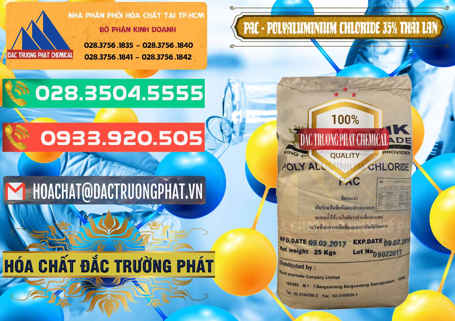 Nơi chuyên nhập khẩu - bán PAC - Polyaluminium Chloride 35% Thái Lan Thailand - 0470 - Nơi cung cấp ( bán ) hóa chất tại TP.HCM - congtyhoachat.com.vn