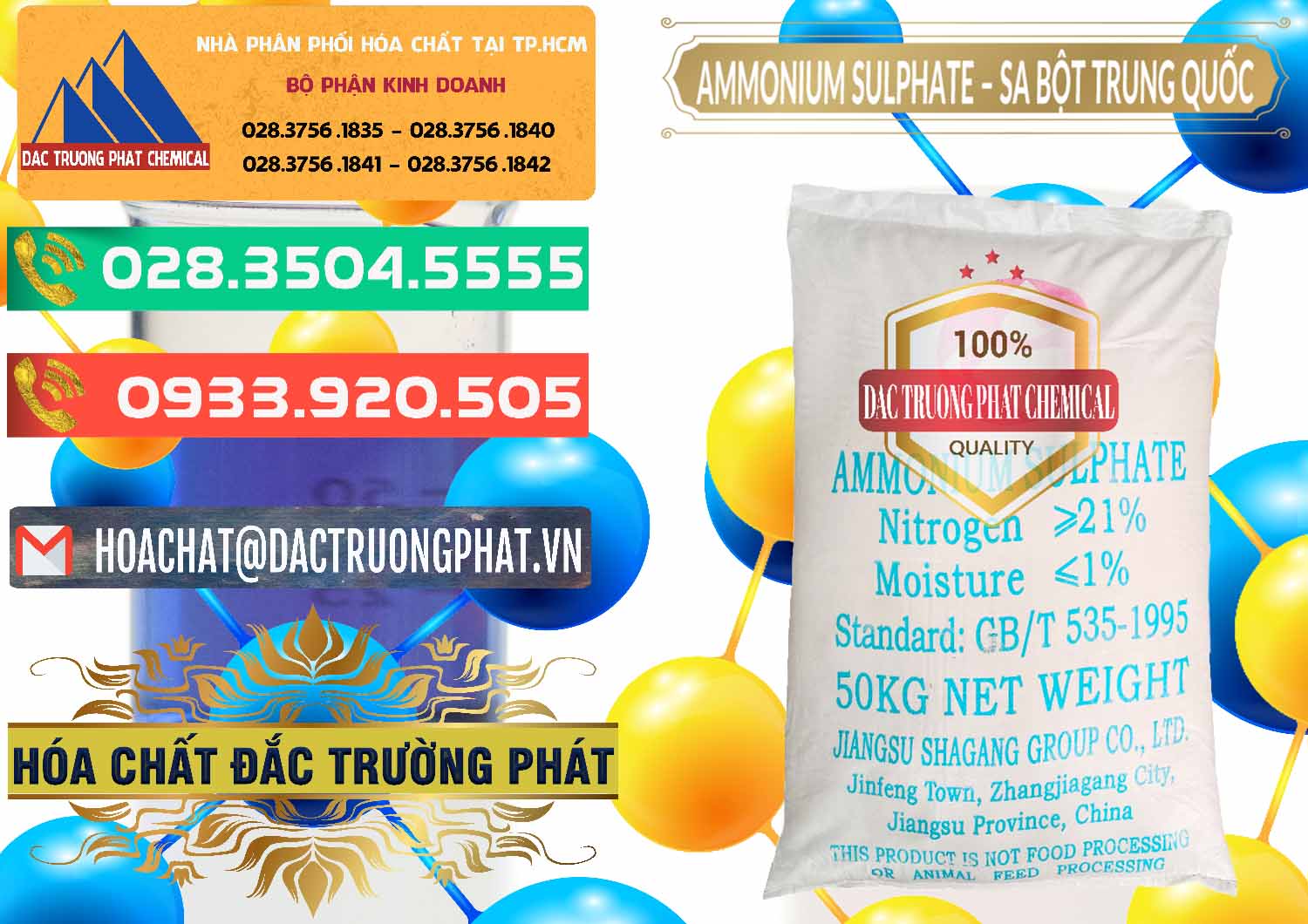 Cty chuyên cung cấp - bán Ammonium Sulphate – Phân Sa Trung Quốc China - 0024 - Nơi chuyên nhập khẩu - phân phối hóa chất tại TP.HCM - congtyhoachat.com.vn
