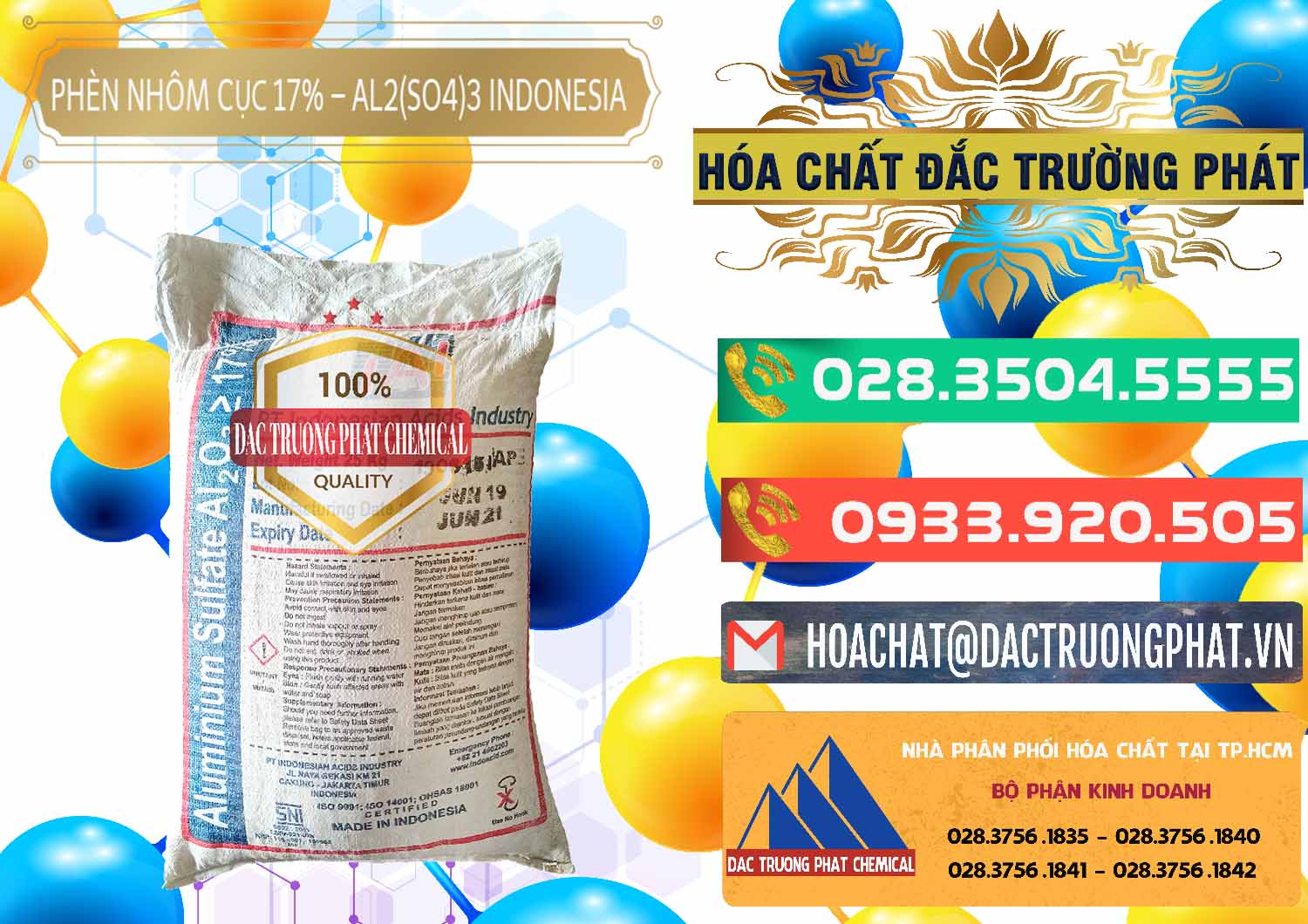Nơi bán _ phân phối Phèn Nhôm Cục - Al2(SO4)3 17% bao 25kg Indonesia - 0115 - Cty chuyên phân phối và kinh doanh hóa chất tại TP.HCM - congtyhoachat.com.vn
