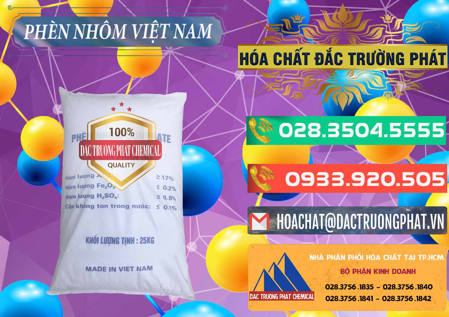 Cty chuyên phân phối ( kinh doanh ) Phèn Nhôm - Al2(SO4)3 17% Việt Nam - 0465 - Nơi chuyên kinh doanh & bán hóa chất tại TP.HCM - congtyhoachat.com.vn