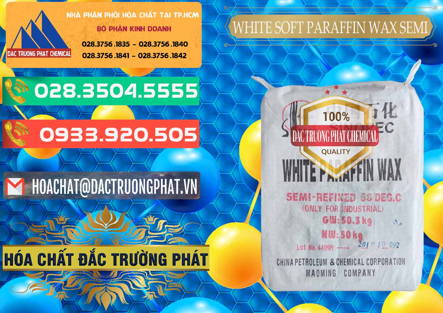 Chuyên nhập khẩu ( bán ) Sáp Paraffin Wax Sinopec Trung Quốc China - 0328 - Cty phân phối _ cung cấp hóa chất tại TP.HCM - congtyhoachat.com.vn