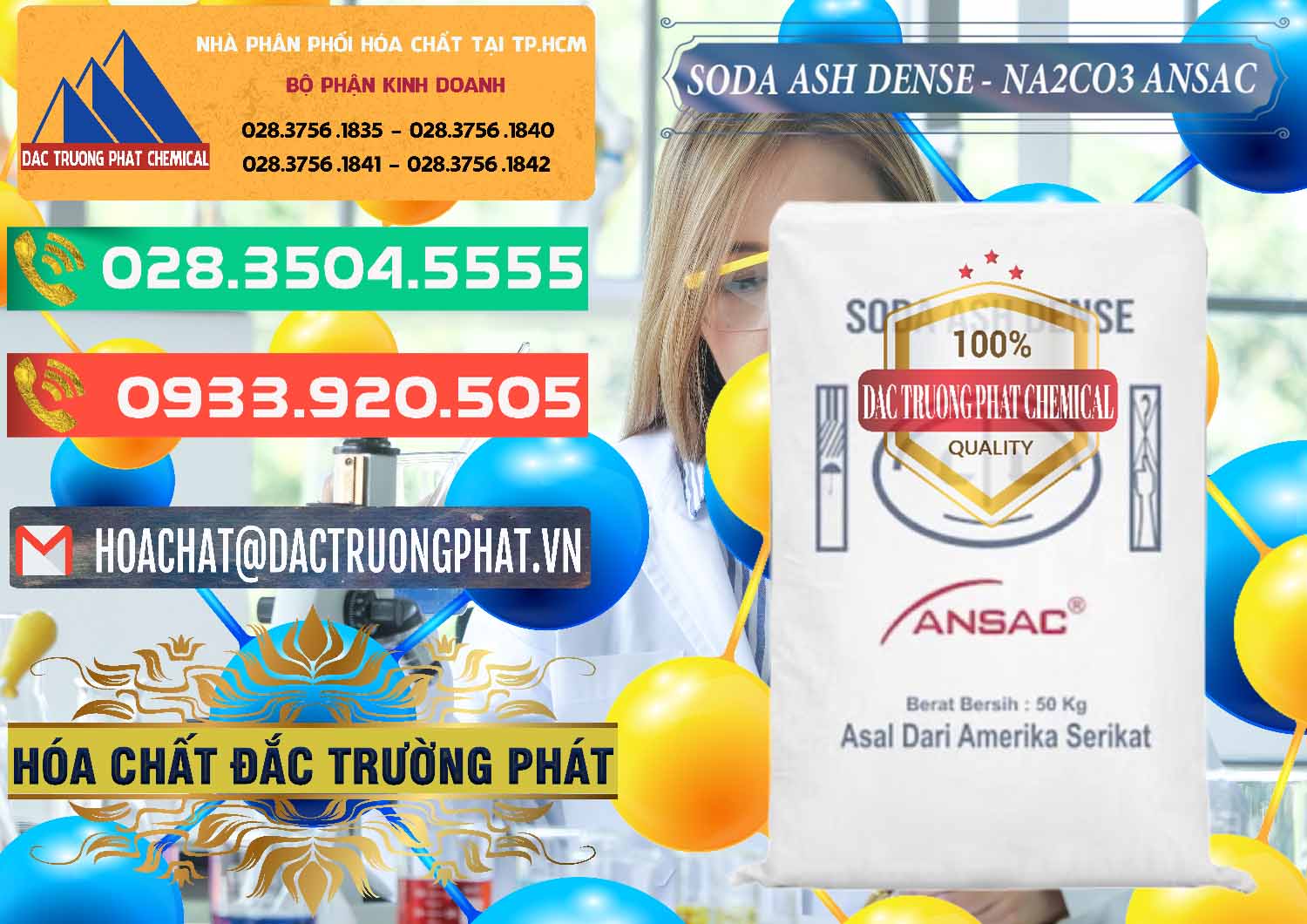 Nơi bán & cung cấp Soda Ash Dense - NA2CO3 Ansac Mỹ USA - 0412 - Công ty chuyên phân phối - bán hóa chất tại TP.HCM - congtyhoachat.com.vn