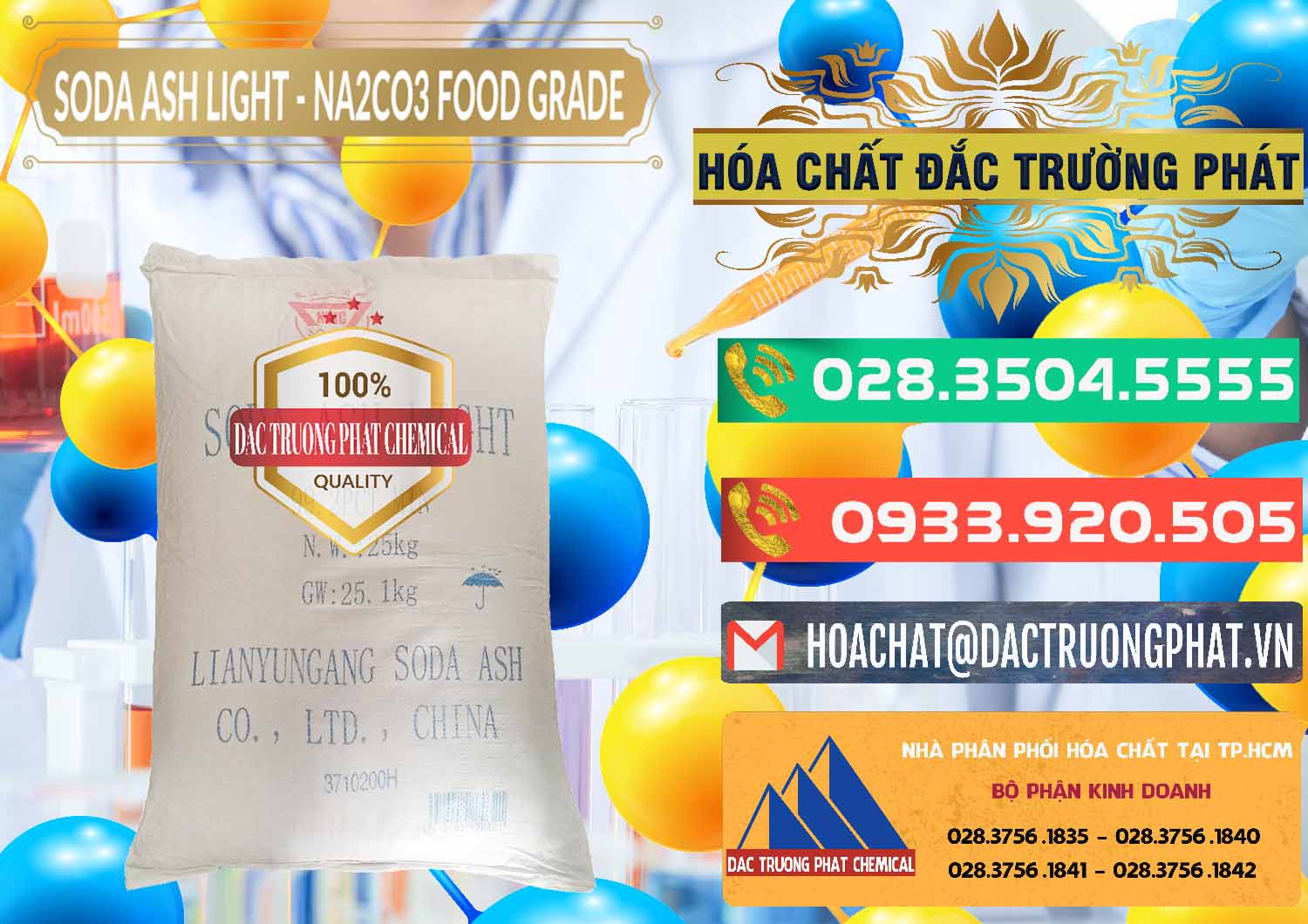 Cty chuyên phân phối và bán Soda Ash Light – NA2CO3 Food Grade Trung Quốc China - 0127 - Nhà cung cấp - bán hóa chất tại TP.HCM - congtyhoachat.com.vn
