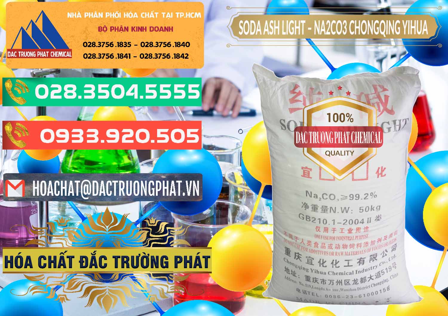 Nơi chuyên nhập khẩu ( bán ) Soda Ash Light - NA2CO3 Chongqing Yihua Trung Quốc China - 0129 - Nhà cung ứng & phân phối hóa chất tại TP.HCM - congtyhoachat.com.vn