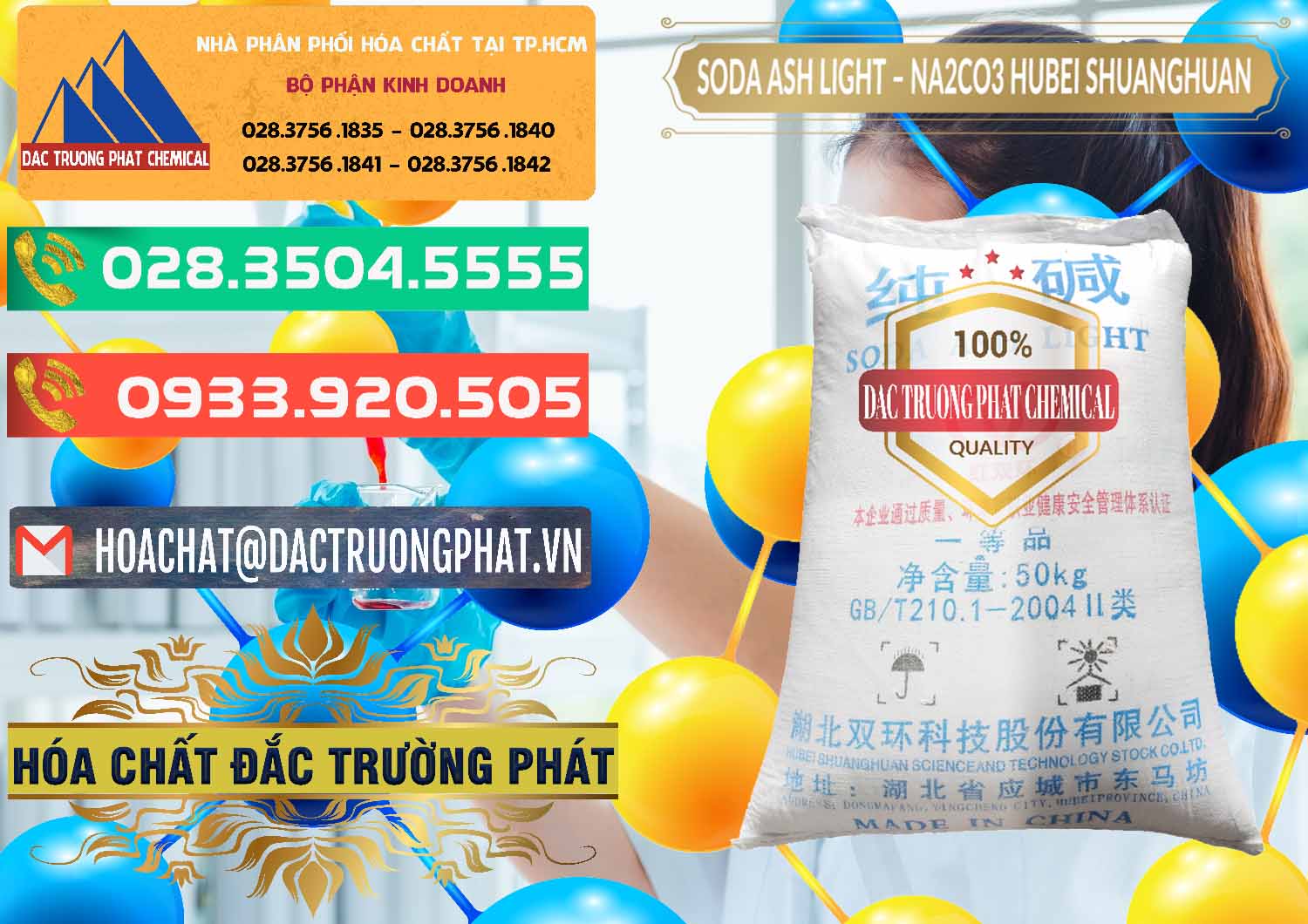 Cty chuyên phân phối - bán Soda Ash Light - NA2CO3 2 Vòng Tròn Hubei Shuanghuan Trung Quốc China - 0130 - Đơn vị nhập khẩu - cung cấp hóa chất tại TP.HCM - congtyhoachat.com.vn