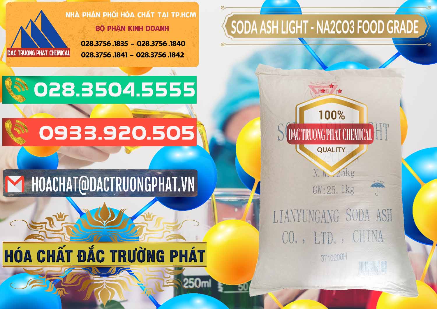 Soda Ash Light – NA2CO3 Food Grade Trung Quốc China Đơn vị cung cấp & bán Soda Ash Light – NA2CO3 Food Grade Trung Quốc China - 0127 - Công ty chuyên kinh doanh _ cung cấp hóa chất tại TP.HCM - congtyhoachat.com.vn