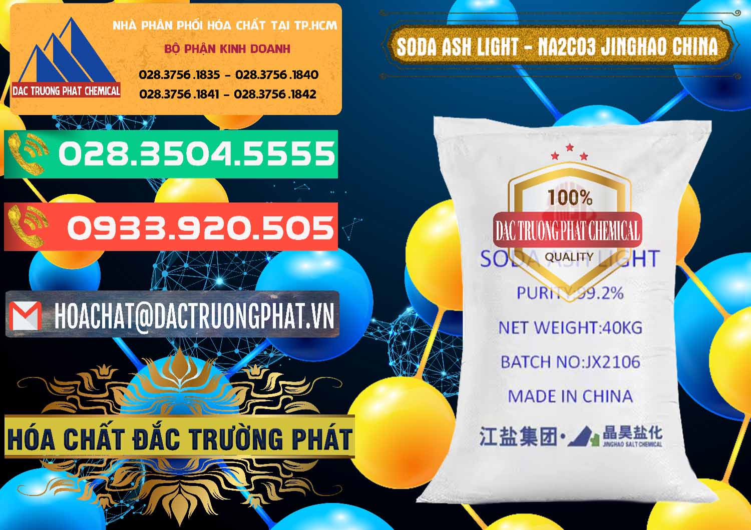 Chuyên nhập khẩu & bán Soda Ash Light - NA2CO3 Jinghao Trung Quốc China - 0339 - Nơi chuyên cung cấp & kinh doanh hóa chất tại TP.HCM - congtyhoachat.com.vn