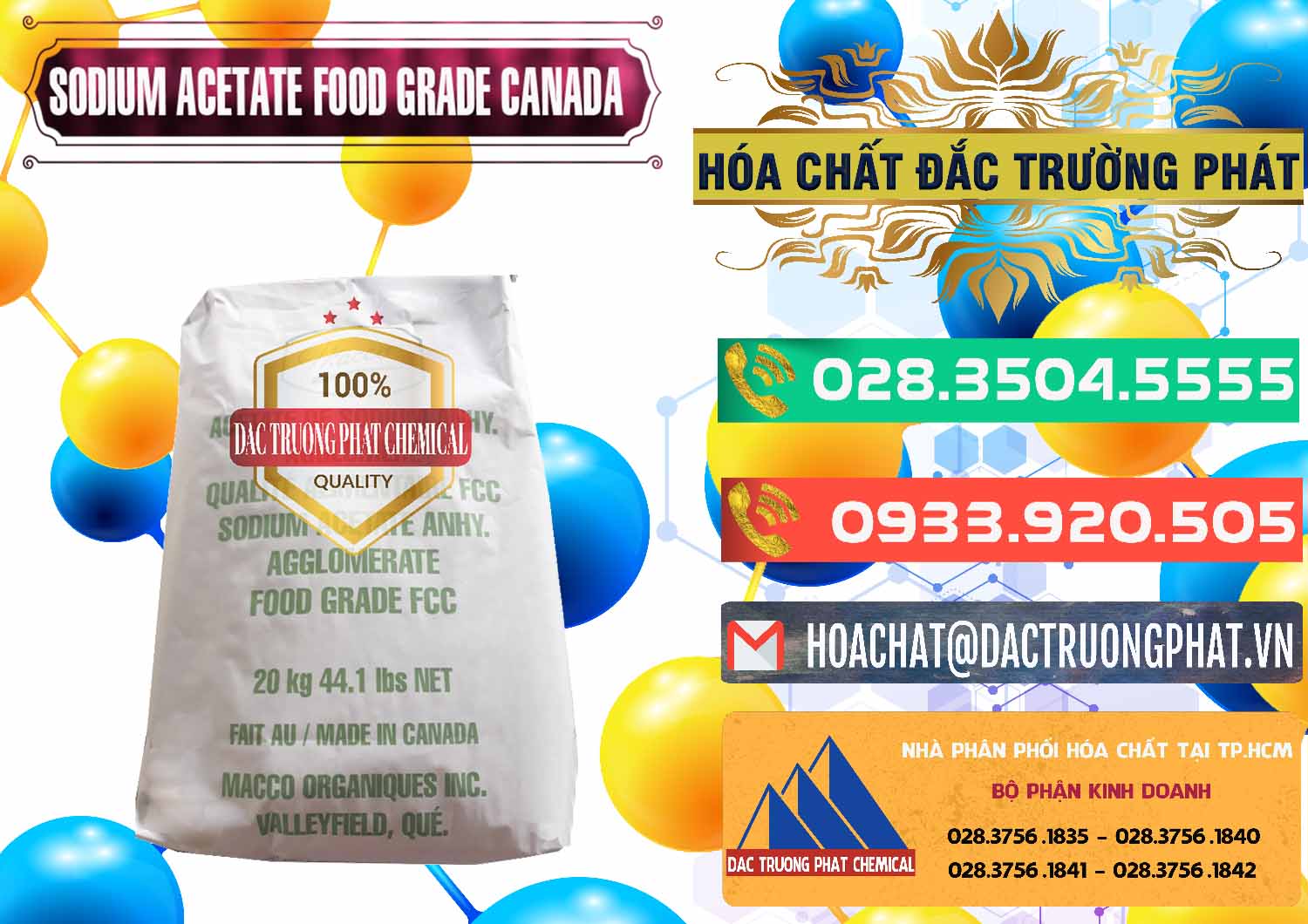 Chuyên bán & cung ứng Sodium Acetate - Natri Acetate Food Grade Canada - 0282 - Công ty chuyên phân phối - bán hóa chất tại TP.HCM - congtyhoachat.com.vn