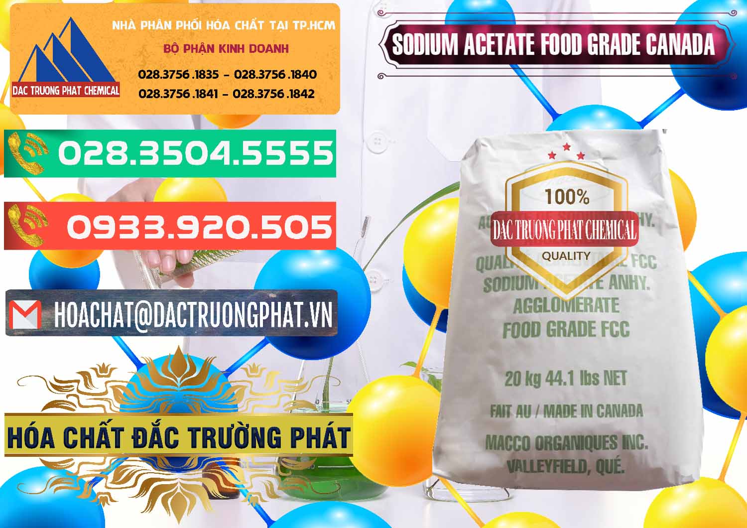 Đơn vị chuyên bán ( cung ứng ) Sodium Acetate - Natri Acetate Food Grade Canada - 0282 - Công ty chuyên phân phối & bán hóa chất tại TP.HCM - congtyhoachat.com.vn