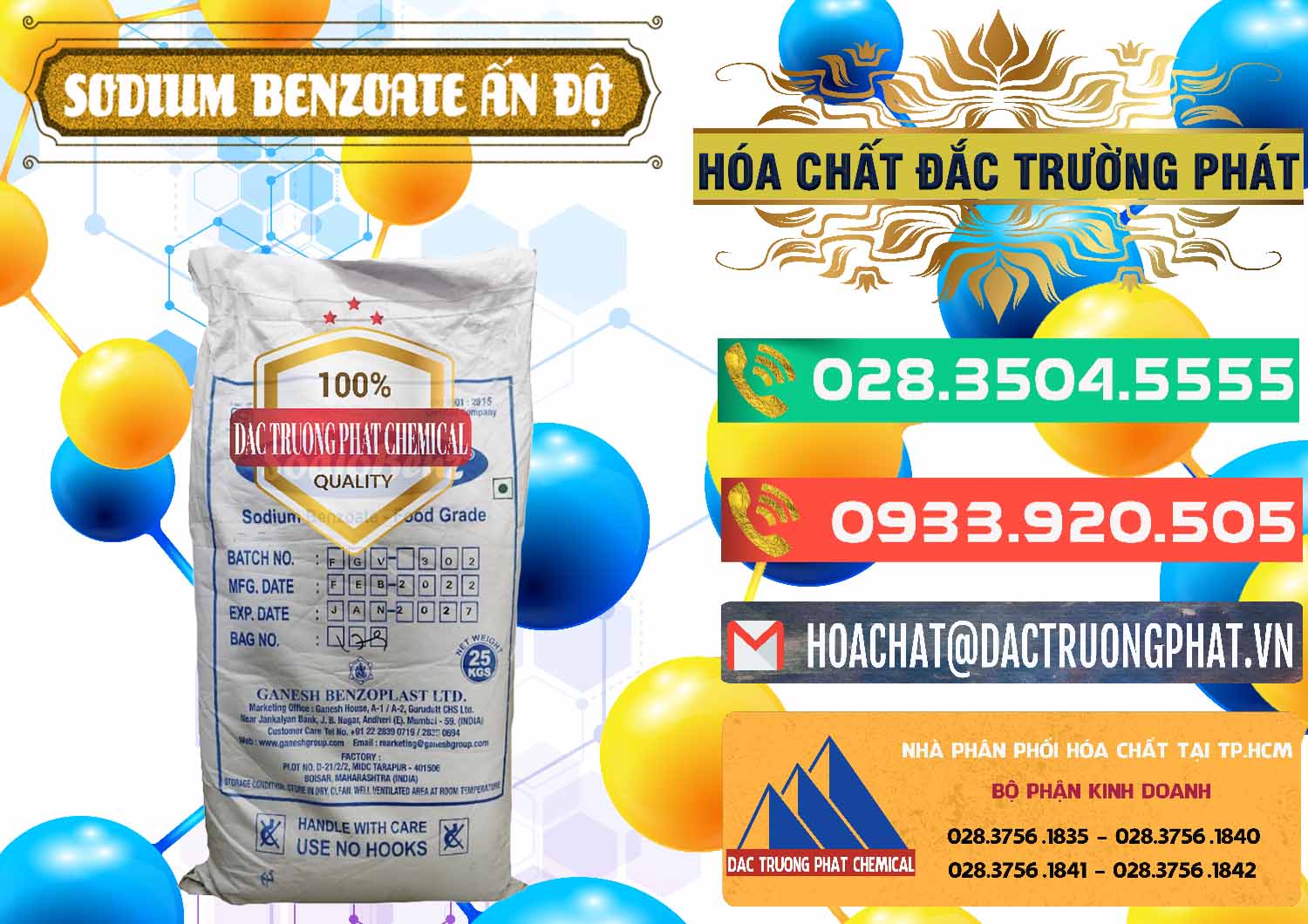 Chuyên nhập khẩu ( bán ) Sodium Benzoate - Mốc Bột Ấn Độ India - 0361 - Cty chuyên phân phối và cung ứng hóa chất tại TP.HCM - congtyhoachat.com.vn