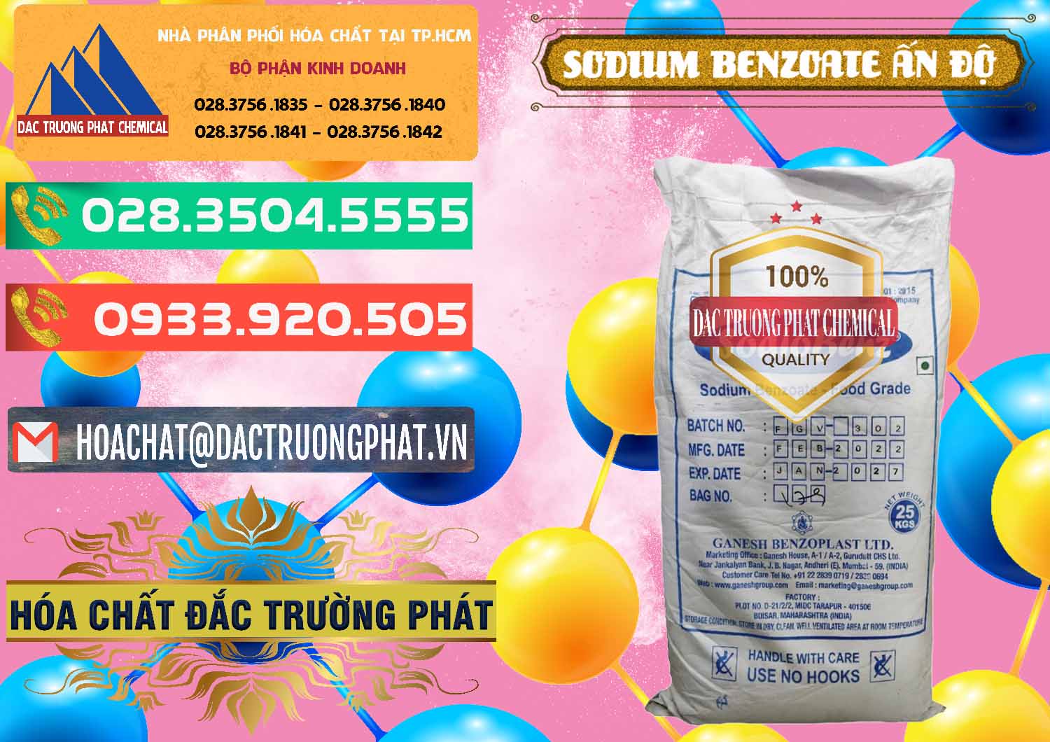 Nhà cung ứng & bán Sodium Benzoate - Mốc Bột Ấn Độ India - 0361 - Cty chuyên phân phối ( kinh doanh ) hóa chất tại TP.HCM - congtyhoachat.com.vn