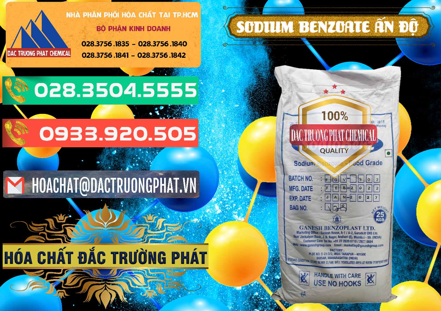 Nơi cung cấp ( bán ) Sodium Benzoate - Mốc Bột Ấn Độ India - 0361 - Công ty chuyên phân phối ( nhập khẩu ) hóa chất tại TP.HCM - congtyhoachat.com.vn