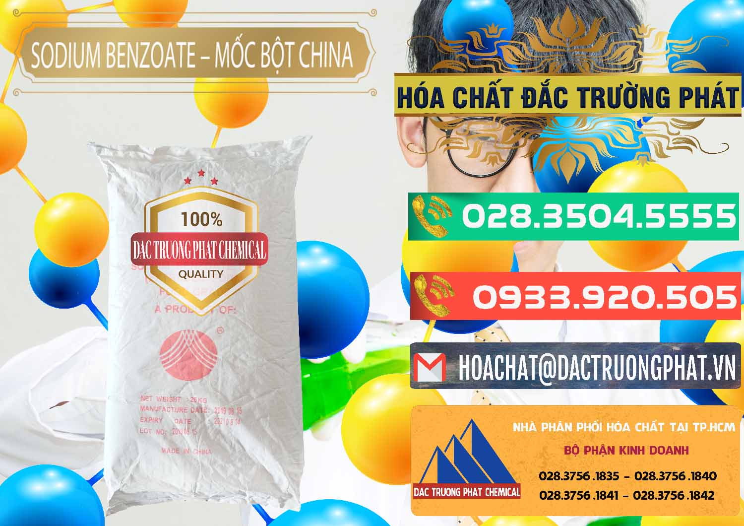Chuyên phân phối ( bán ) Sodium Benzoate - Mốc Bột Chữ Cam Food Grade Trung Quốc China - 0135 - Đơn vị phân phối & cung cấp hóa chất tại TP.HCM - congtyhoachat.com.vn