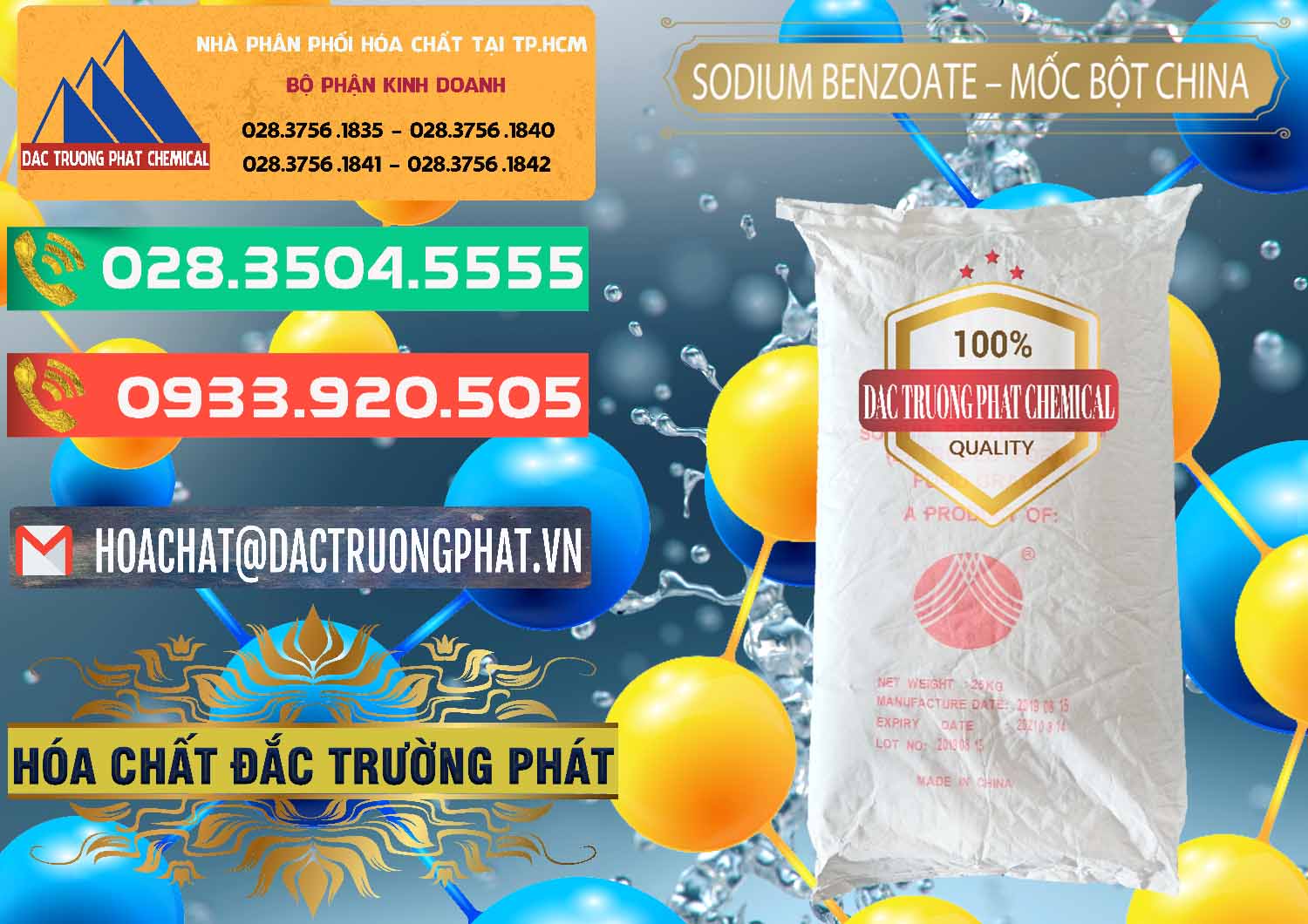 Nơi chuyên cung ứng & bán Sodium Benzoate - Mốc Bột Chữ Cam Food Grade Trung Quốc China - 0135 - Cty phân phối - cung cấp hóa chất tại TP.HCM - congtyhoachat.com.vn
