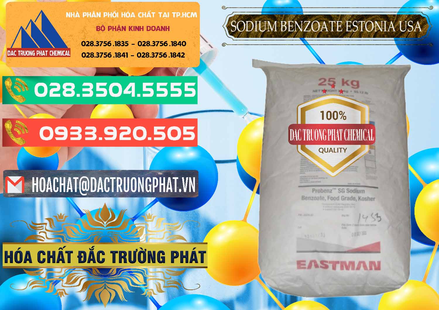 Nơi bán & cung cấp Sodium Benzoate - Mốc Bột Estonia Mỹ USA - 0468 - Nơi chuyên nhập khẩu _ phân phối hóa chất tại TP.HCM - congtyhoachat.com.vn