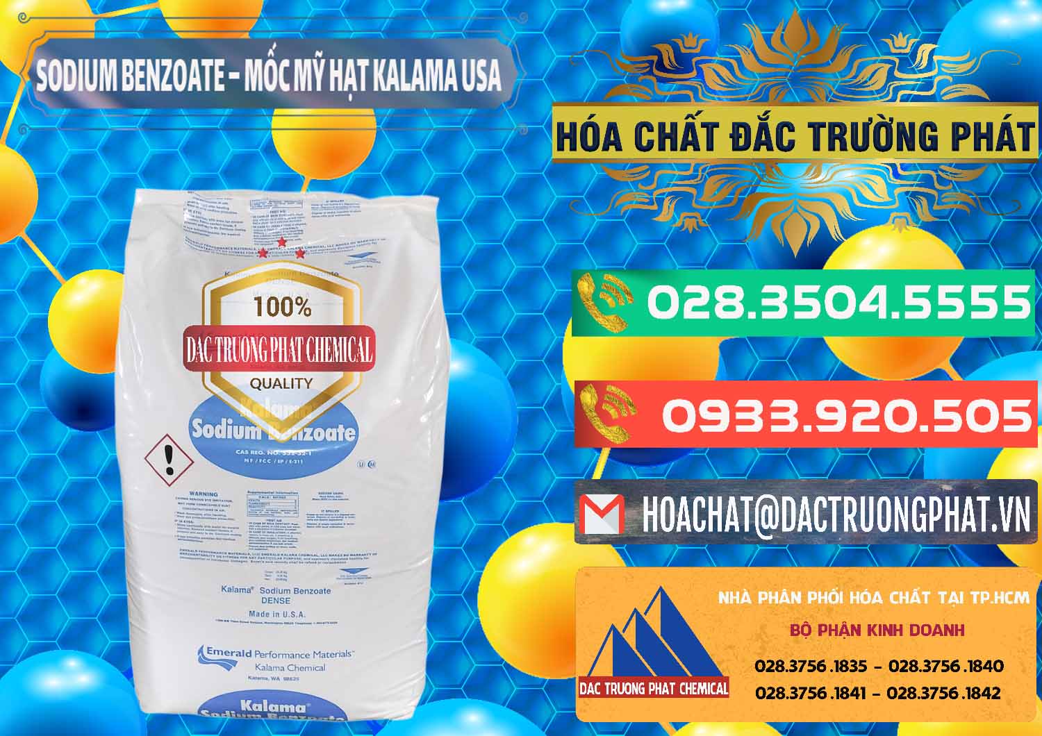 Nhập khẩu & bán Sodium Benzoate - Mốc Hạt Kalama Food Grade Mỹ Usa - 0137 - Nhà nhập khẩu và cung cấp hóa chất tại TP.HCM - congtyhoachat.com.vn