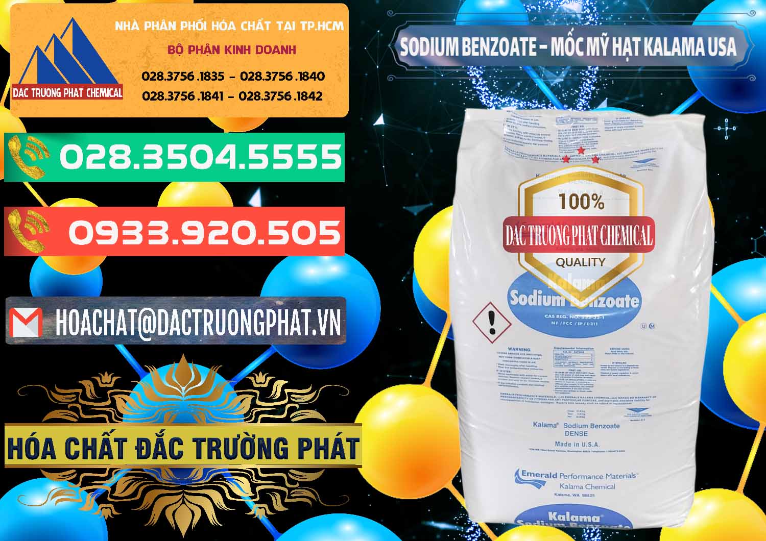 Bán Sodium Benzoate - Mốc Hạt Kalama Food Grade Mỹ Usa - 0137 - Nơi phân phối và cung cấp hóa chất tại TP.HCM - congtyhoachat.com.vn