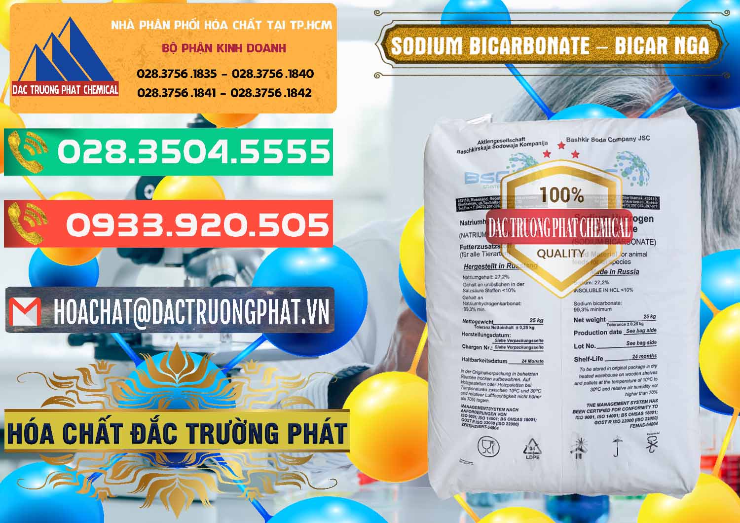Chuyên bán & phân phối Sodium Bicarbonate – Bicar NaHCO3 Nga Russia - 0425 - Cung cấp & bán hóa chất tại TP.HCM - congtyhoachat.com.vn