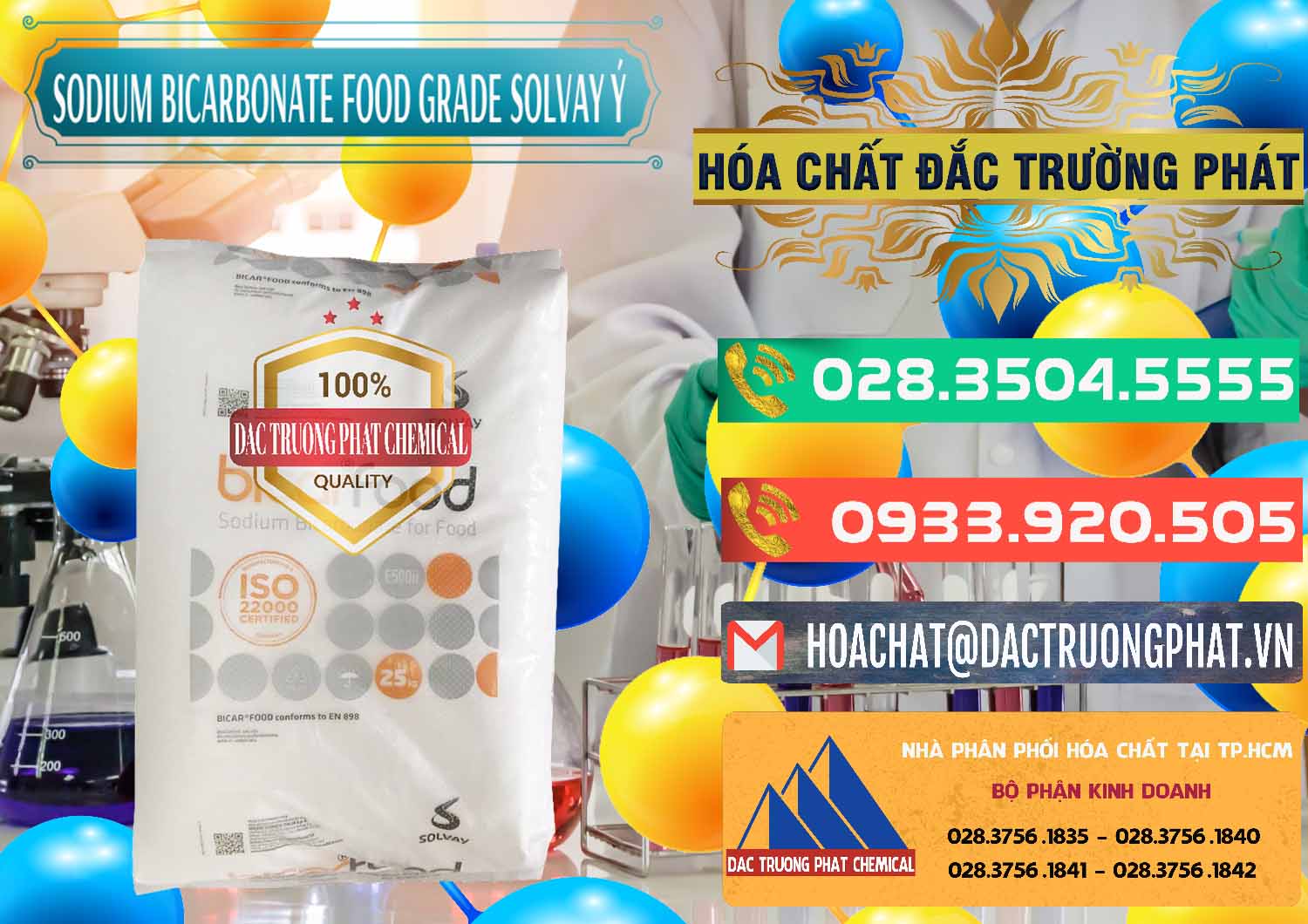 Nơi chuyên nhập khẩu & bán Sodium Bicarbonate – Bicar NaHCO3 Food Grade Solvay Ý Italy - 0220 - Bán - cung cấp hóa chất tại TP.HCM - congtyhoachat.com.vn