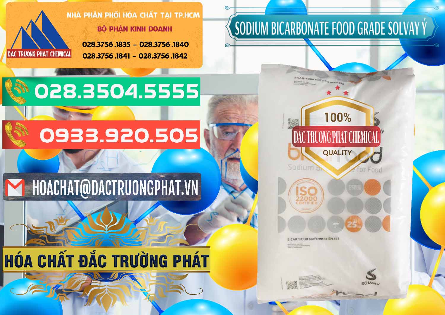 Nhà cung ứng & bán Sodium Bicarbonate – Bicar NaHCO3 Food Grade Solvay Ý Italy - 0220 - Cty kinh doanh & cung cấp hóa chất tại TP.HCM - congtyhoachat.com.vn