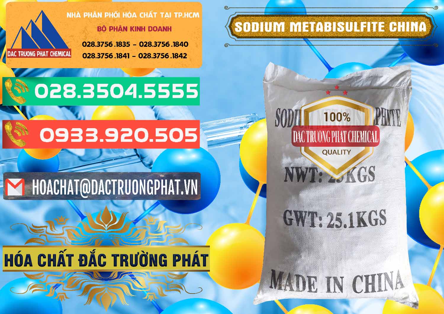 Chuyên nhập khẩu - bán Sodium Metabisulfite - NA2S2O5 Trung Quốc China - 0484 - Cty cung cấp & kinh doanh hóa chất tại TP.HCM - congtyhoachat.com.vn