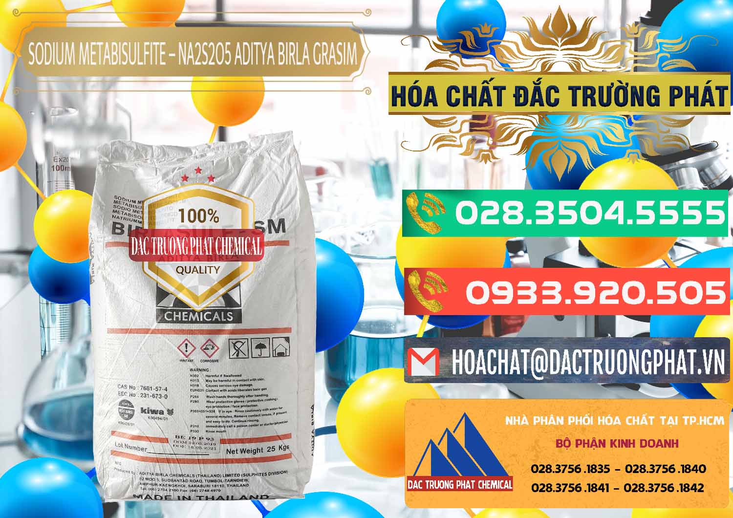 Đơn vị chuyên cung ứng & bán Sodium Metabisulfite - NA2S2O5 Thái Lan Aditya Birla Grasim - 0144 - Chuyên phân phối ( nhập khẩu ) hóa chất tại TP.HCM - congtyhoachat.com.vn