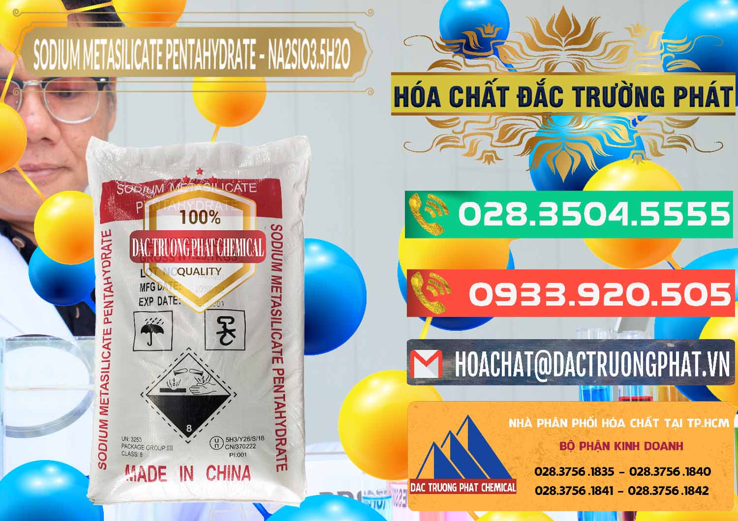 Chuyên nhập khẩu _ bán Sodium Metasilicate Pentahydrate – Silicate Bột Trung Quốc China - 0147 - Cty chuyên cung cấp & nhập khẩu hóa chất tại TP.HCM - congtyhoachat.com.vn