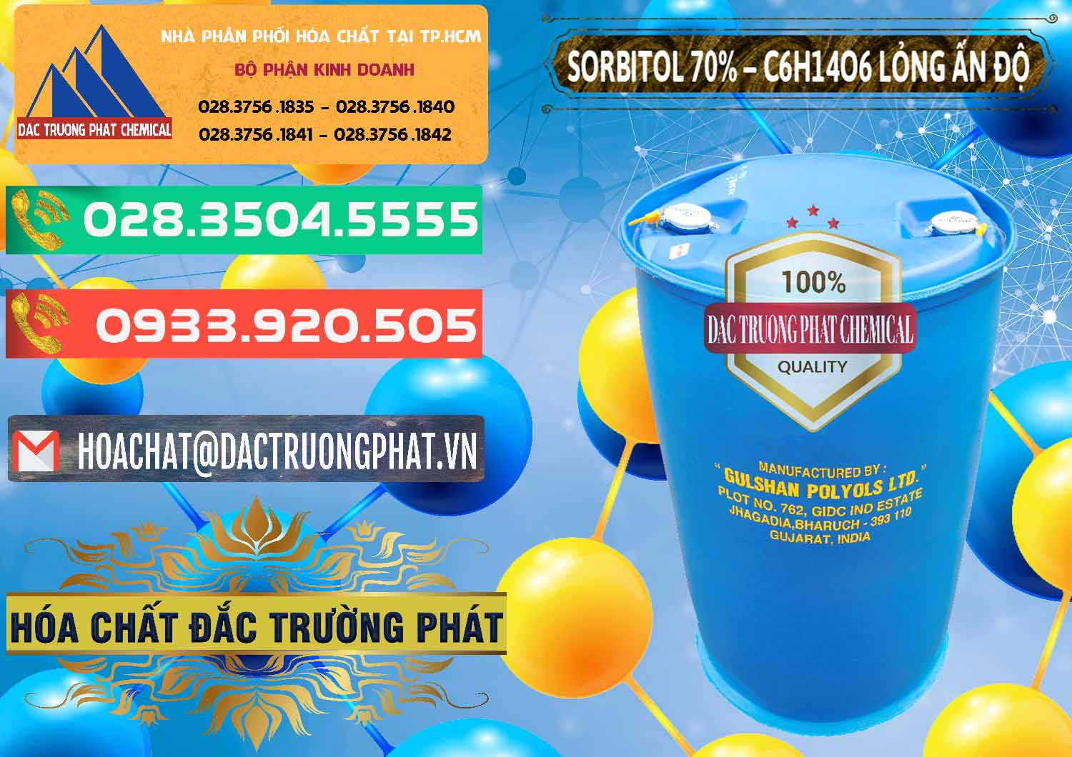 Nơi chuyên cung cấp & bán Sorbitol - C6H14O6 Lỏng 70% Food Grade Ấn Độ India - 0152 - Nơi cung cấp & nhập khẩu hóa chất tại TP.HCM - congtyhoachat.com.vn