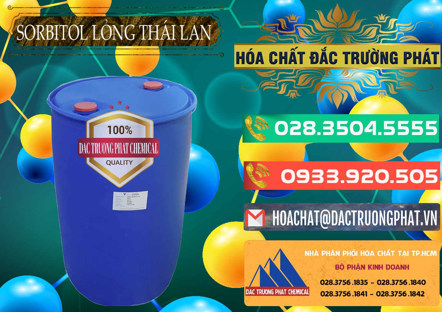 Cty bán ( phân phối ) Sorbitol - C6H14O6 Lỏng 70% Food Grade Thái Lan Thailand - 0341 - Chuyên cung ứng _ phân phối hóa chất tại TP.HCM - congtyhoachat.com.vn