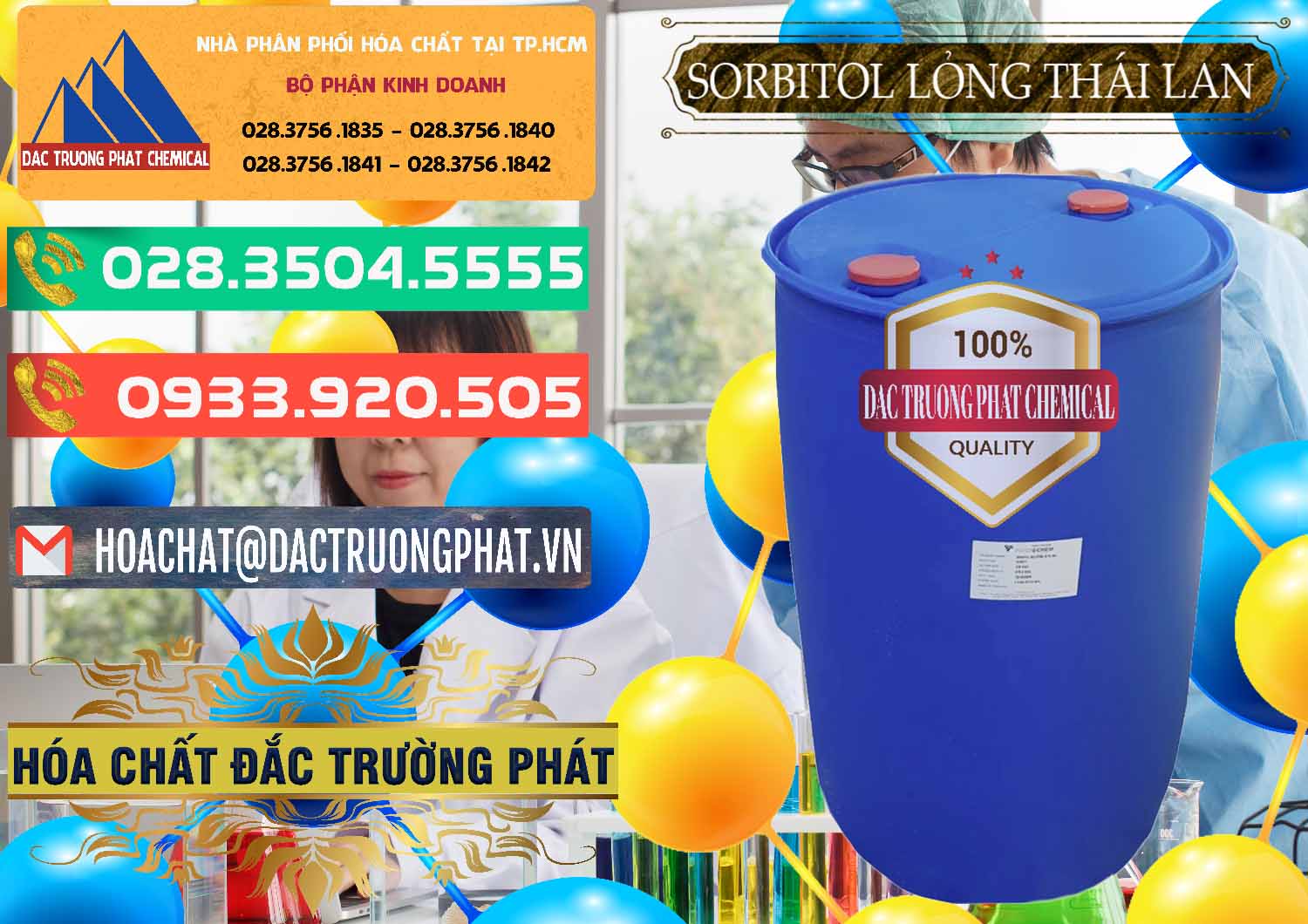 Nơi kinh doanh ( bán ) Sorbitol - C6H14O6 Lỏng 70% Food Grade Thái Lan Thailand - 0341 - Nhà nhập khẩu _ cung cấp hóa chất tại TP.HCM - congtyhoachat.com.vn