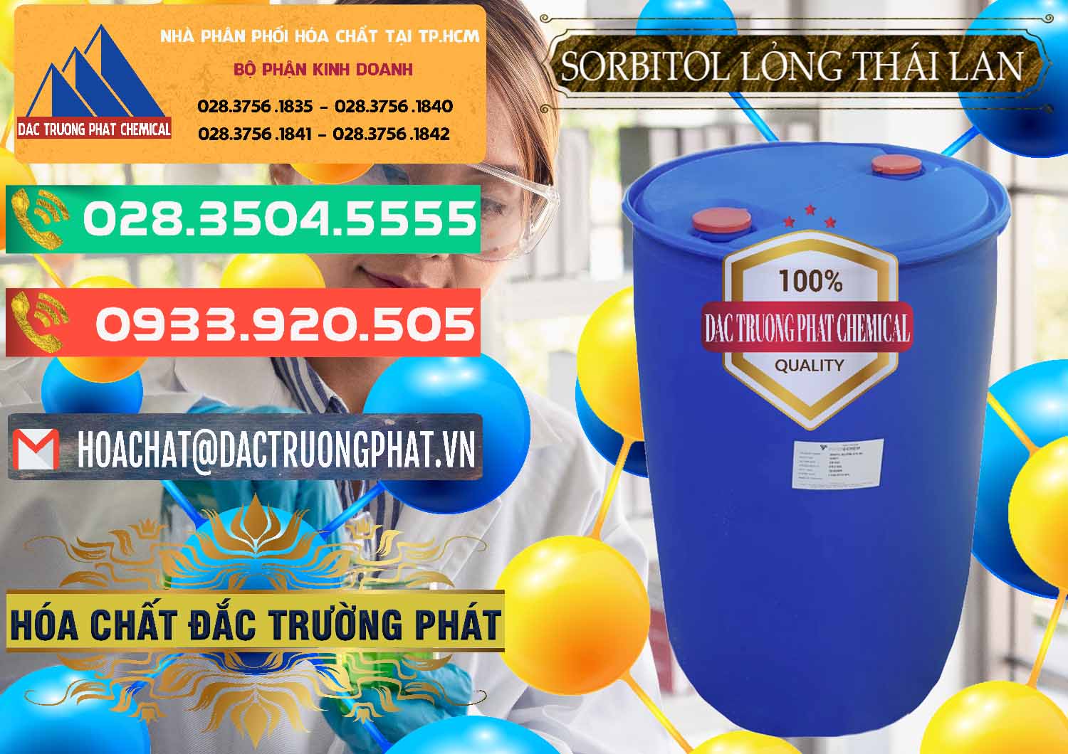 Nơi chuyên kinh doanh _ bán Sorbitol - C6H14O6 Lỏng 70% Food Grade Thái Lan Thailand - 0341 - Đơn vị phân phối - cung cấp hóa chất tại TP.HCM - congtyhoachat.com.vn