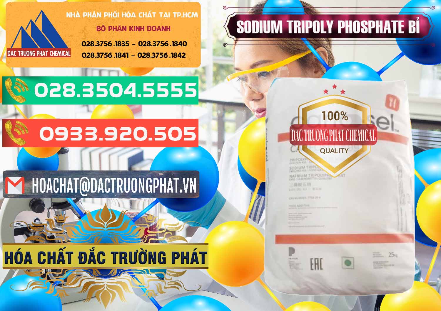 Cty chuyên cung cấp & bán Sodium Tripoly Phosphate - STPP Carfosel 991 Bỉ Belgium - 0429 - Đơn vị phân phối & cung cấp hóa chất tại TP.HCM - congtyhoachat.com.vn