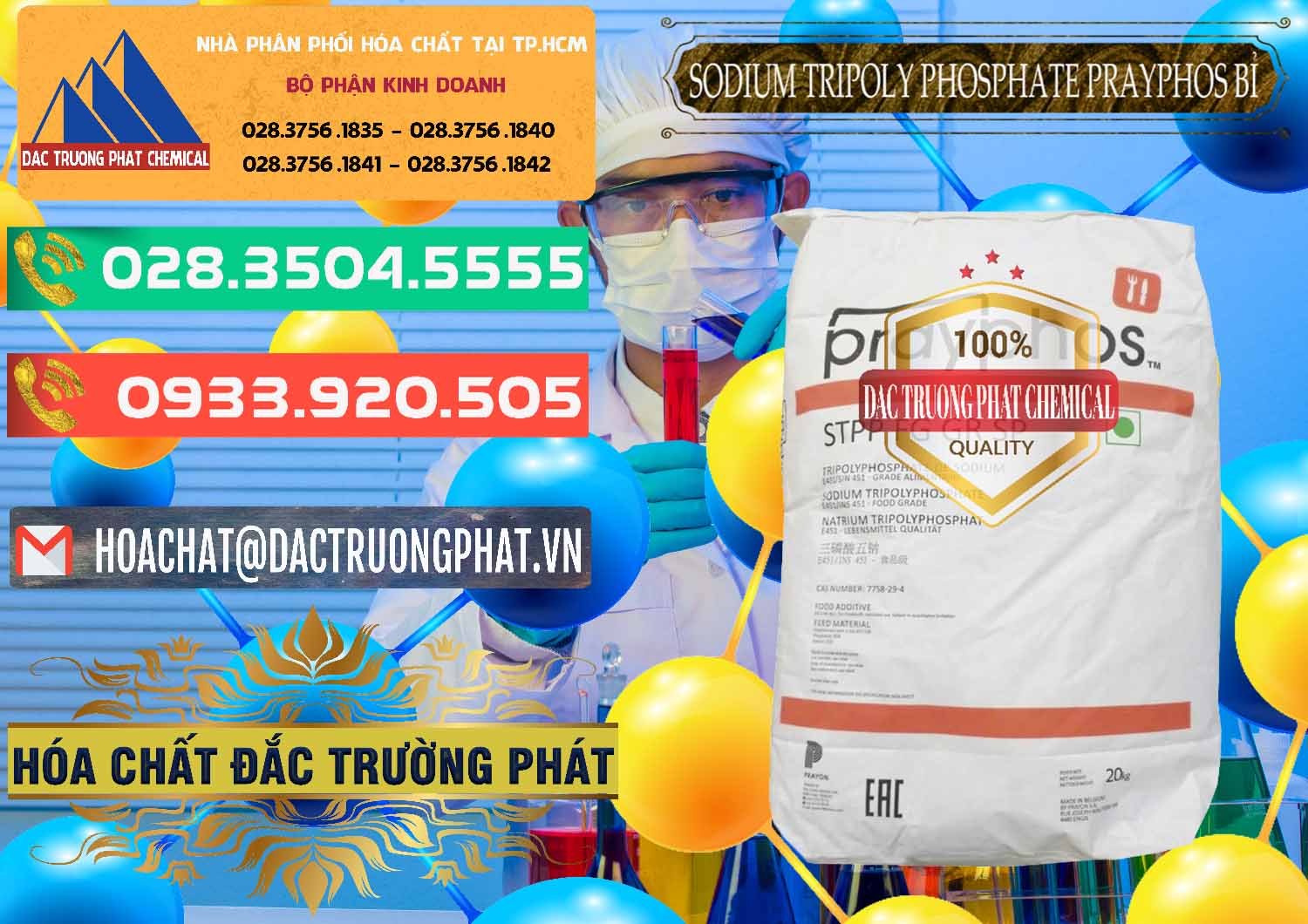 Cty chuyên nhập khẩu ( bán ) Sodium Tripoly Phosphate - STPP Prayphos Bỉ Belgium - 0444 - Cung cấp _ kinh doanh hóa chất tại TP.HCM - congtyhoachat.com.vn