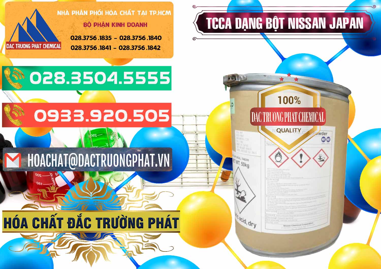 Nơi chuyên cung ứng - bán TCCA - Acid Trichloroisocyanuric 90% Dạng Bột Nissan Nhật Bản Japan - 0375 - Chuyên phân phối và kinh doanh hóa chất tại TP.HCM - congtyhoachat.com.vn