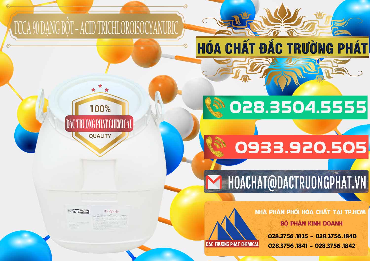 Công ty chuyên nhập khẩu & bán TCCA - Acid Trichloroisocyanuric 90% Dạng Bột Trung Quốc China - 0161 - Nơi chuyên phân phối - kinh doanh hóa chất tại TP.HCM - congtyhoachat.com.vn