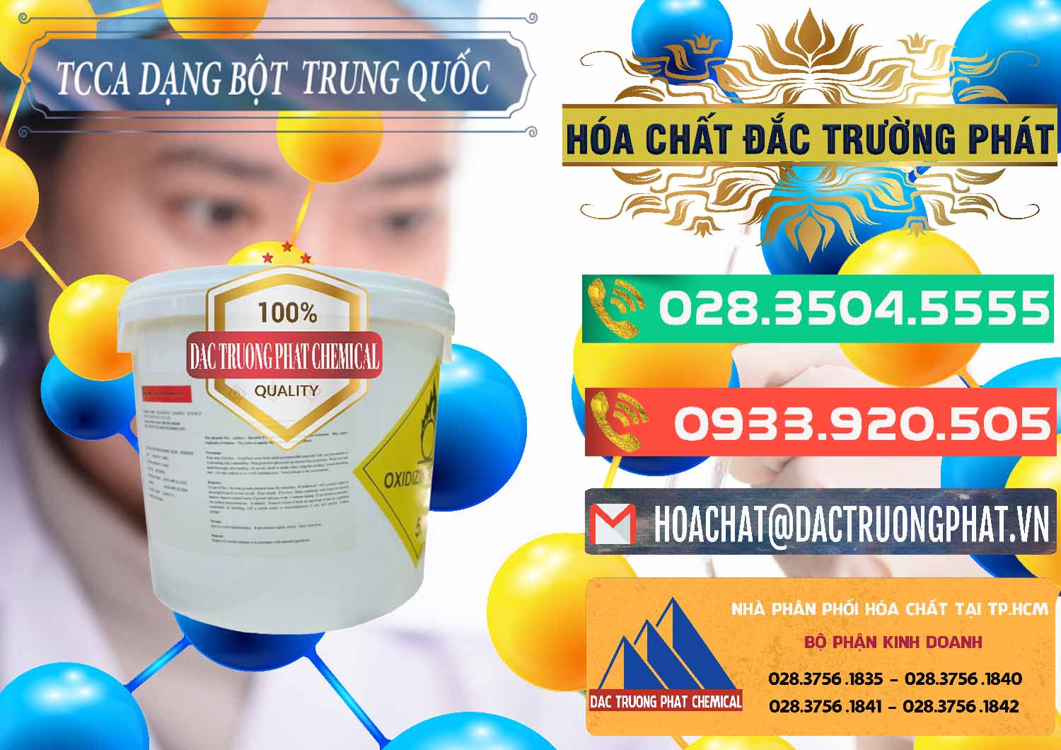 Cty cung ứng - bán TCCA - Acid Trichloroisocyanuric Dạng Bột Thùng 5kg Trung Quốc China - 0378 - Công ty bán & phân phối hóa chất tại TP.HCM - congtyhoachat.com.vn