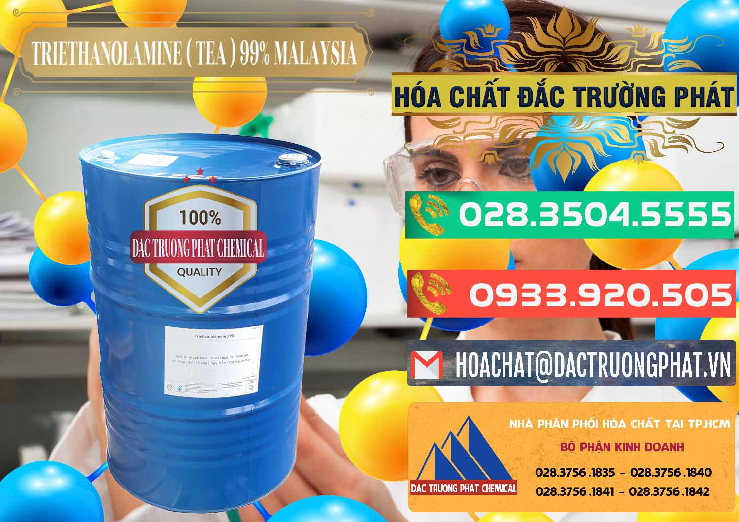 Chuyên bán & cung cấp TEA - Triethanolamine 99% Mã Lai Malaysia - 0323 - Chuyên phân phối và cung cấp hóa chất tại TP.HCM - congtyhoachat.com.vn