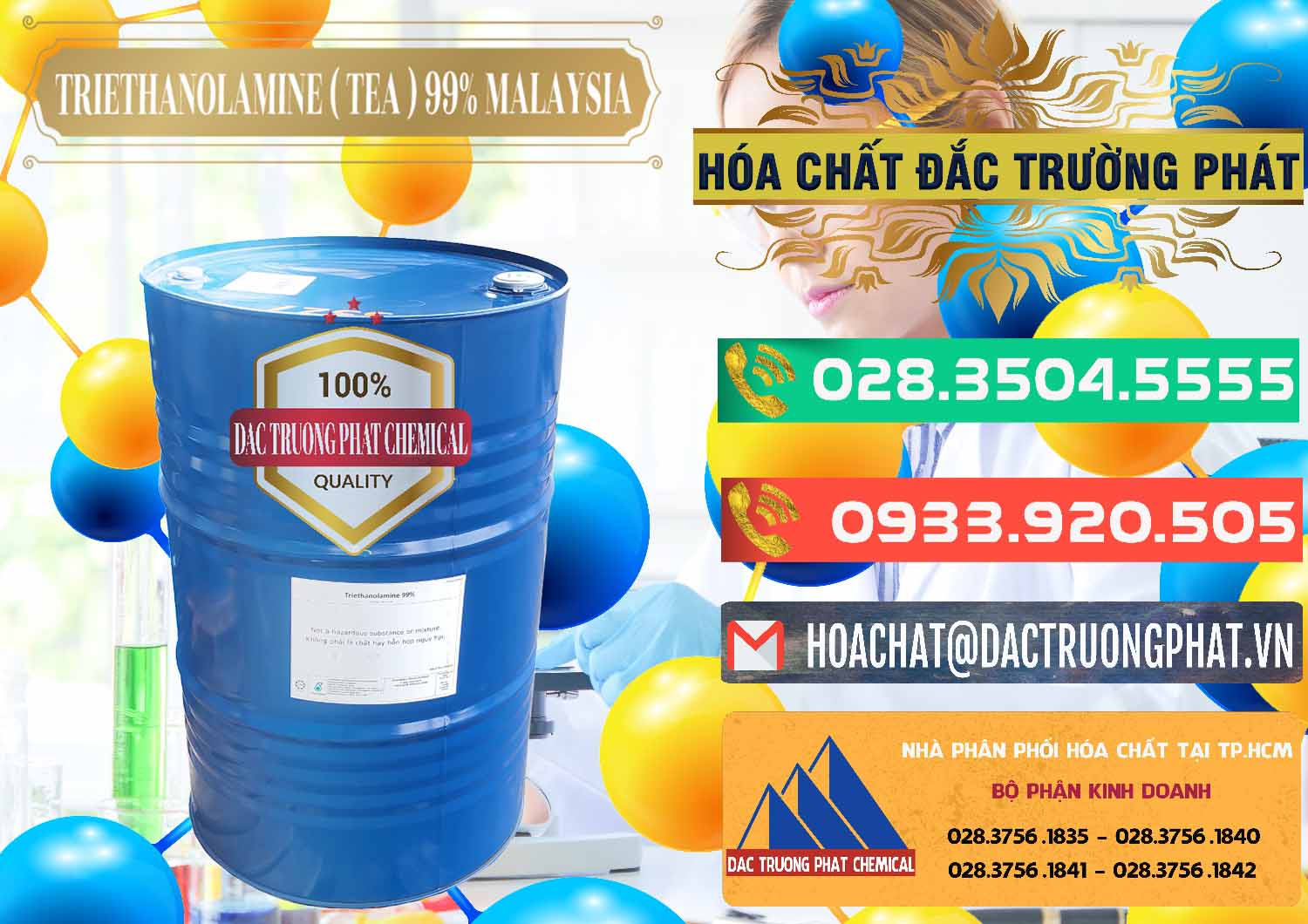 Công ty chuyên bán _ cung ứng TEA - Triethanolamine 99% Mã Lai Malaysia - 0323 - Công ty chuyên kinh doanh _ cung cấp hóa chất tại TP.HCM - congtyhoachat.com.vn
