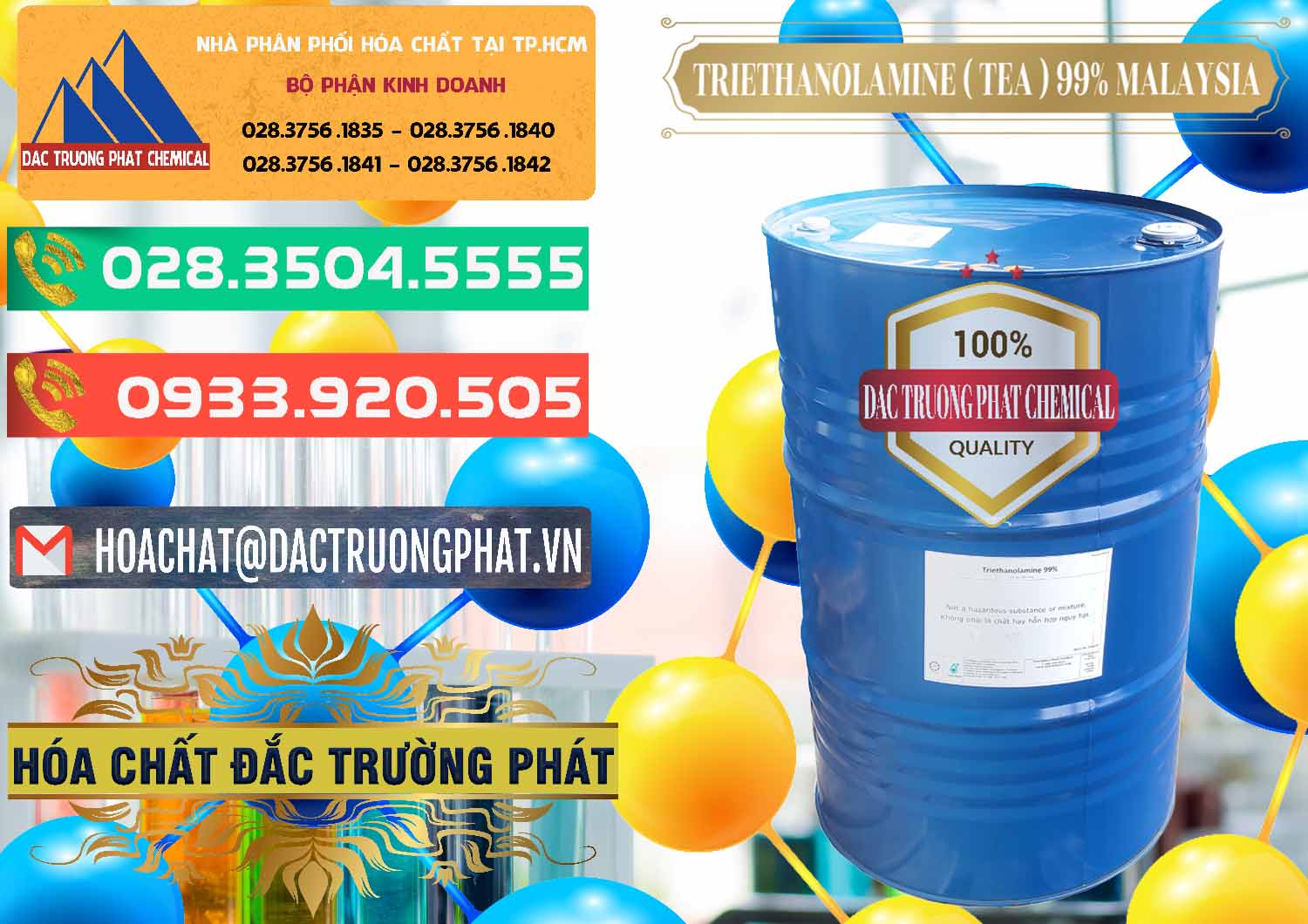 Nơi chuyên cung cấp - bán TEA - Triethanolamine 99% Mã Lai Malaysia - 0323 - Công ty nhập khẩu - cung cấp hóa chất tại TP.HCM - congtyhoachat.com.vn