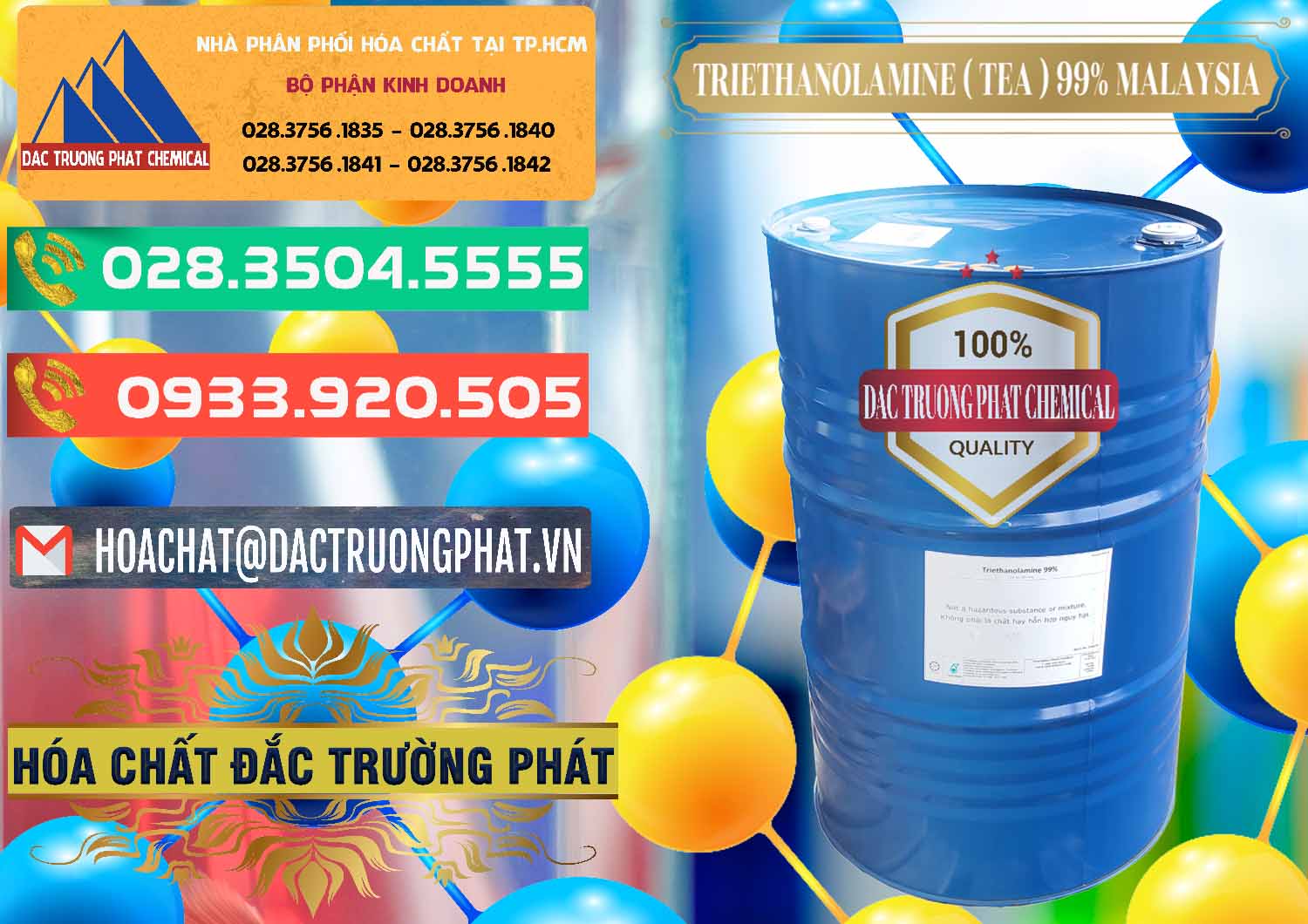 Đơn vị chuyên bán ( phân phối ) TEA - Triethanolamine 99% Mã Lai Malaysia - 0323 - Nơi chuyên cung cấp & nhập khẩu hóa chất tại TP.HCM - congtyhoachat.com.vn