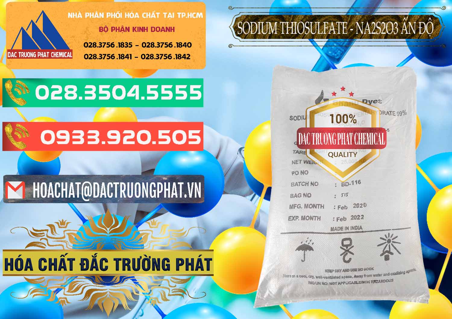 Công ty cung cấp - bán Sodium Thiosulfate - NA2S2O3 Ấn Độ India Bhanu Dyes - 0202 - Nơi cung cấp và phân phối hóa chất tại TP.HCM - congtyhoachat.com.vn