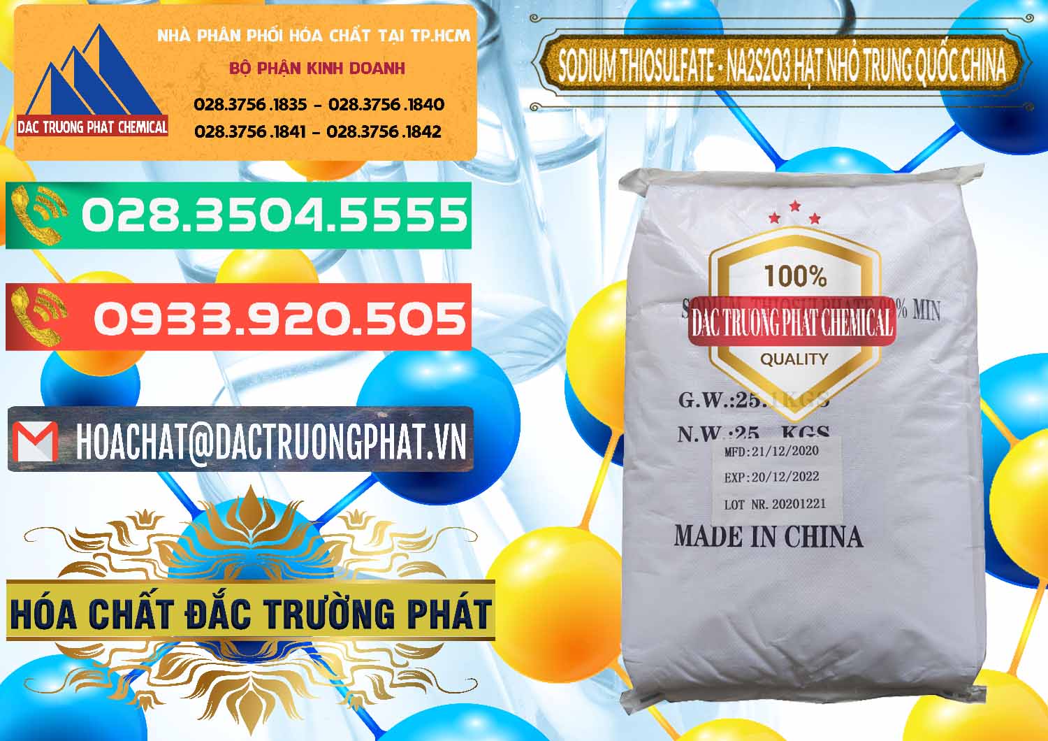 Cty chuyên phân phối _ bán Sodium Thiosulfate - NA2S2O3 Hạt Nhỏ Trung Quốc China - 0204 - Nhập khẩu & phân phối hóa chất tại TP.HCM - congtyhoachat.com.vn