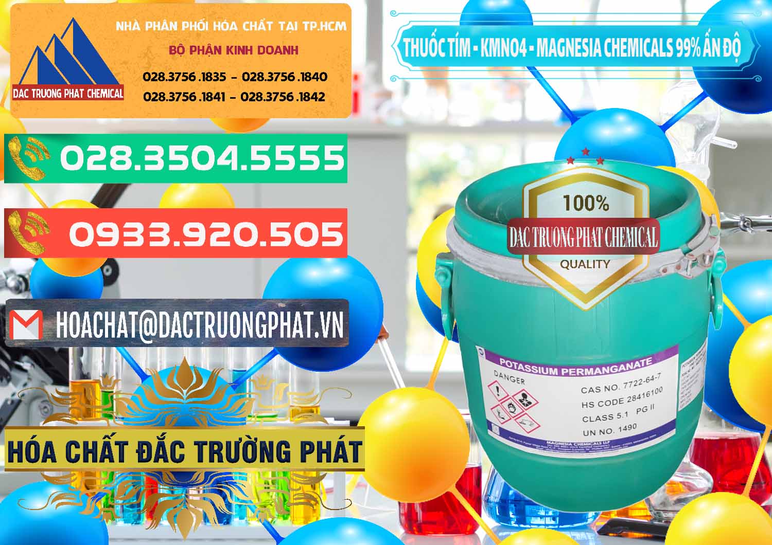 Nơi cung ứng & bán Thuốc Tím - KMNO4 Magnesia Chemicals 99% Ấn Độ India - 0251 - Nhà nhập khẩu _ cung cấp hóa chất tại TP.HCM - congtyhoachat.com.vn
