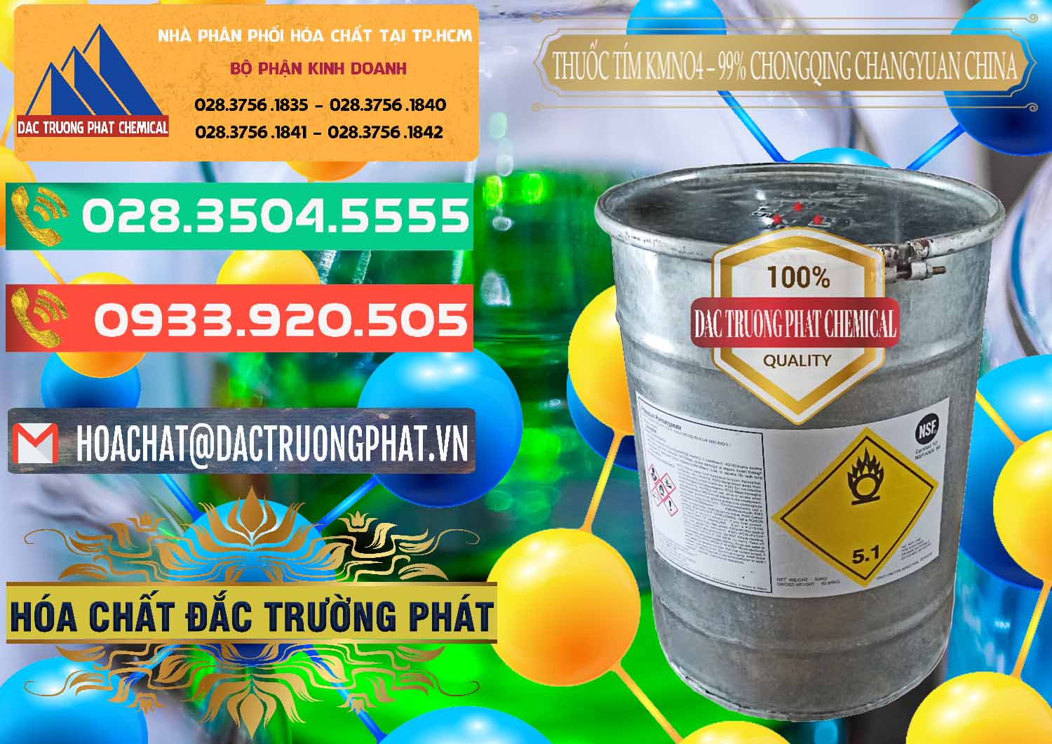 Cty chuyên cung ứng & bán Thuốc Tím – KMNO4 99% Chongqing Changyuan Trung Quốc China - 0166 - Chuyên phân phối ( cung ứng ) hóa chất tại TP.HCM - congtyhoachat.com.vn