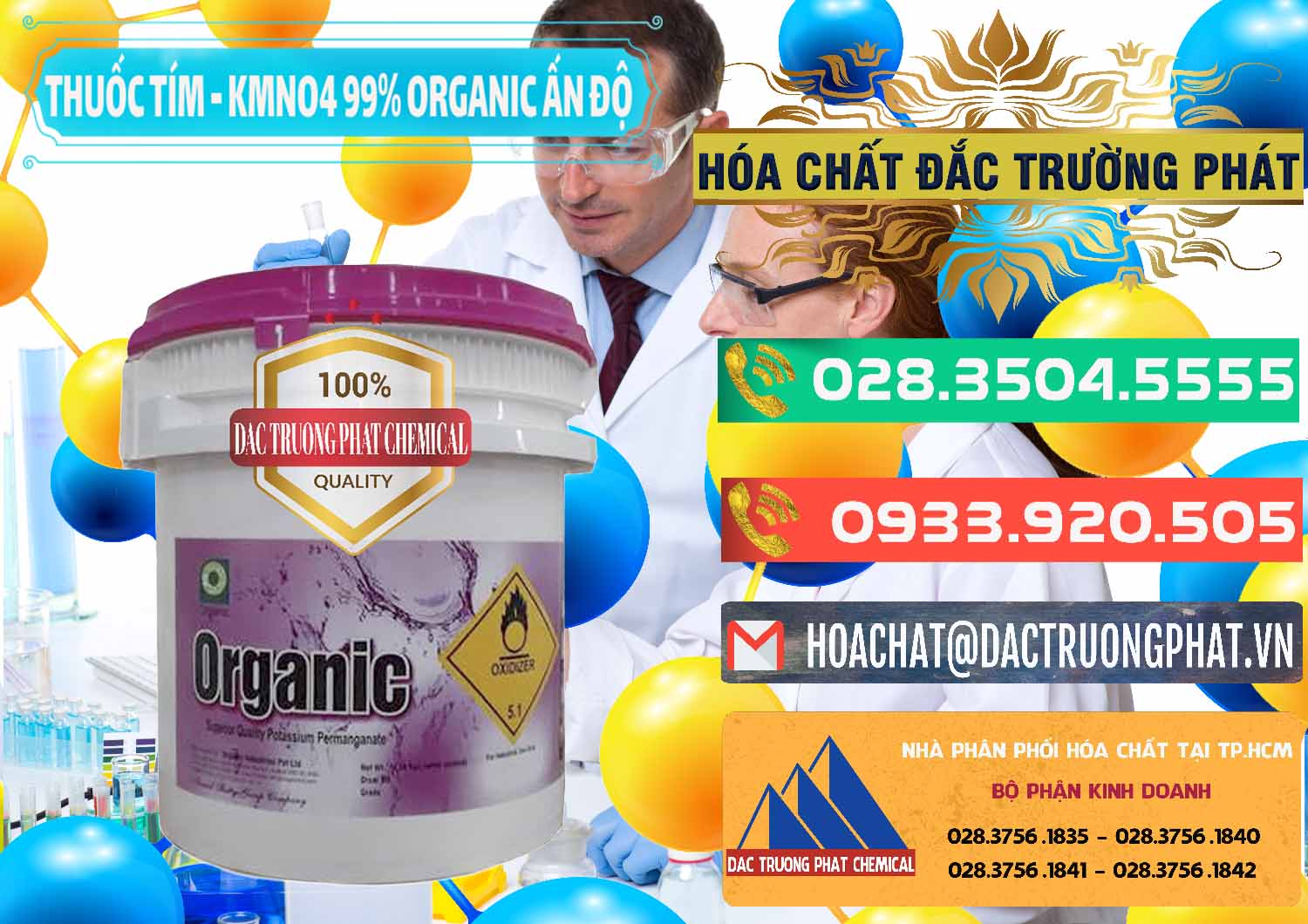 Nơi cung cấp _ bán Thuốc Tím - KMNO4 99% Organic Ấn Độ India - 0216 - Chuyên nhập khẩu - cung cấp hóa chất tại TP.HCM - congtyhoachat.com.vn