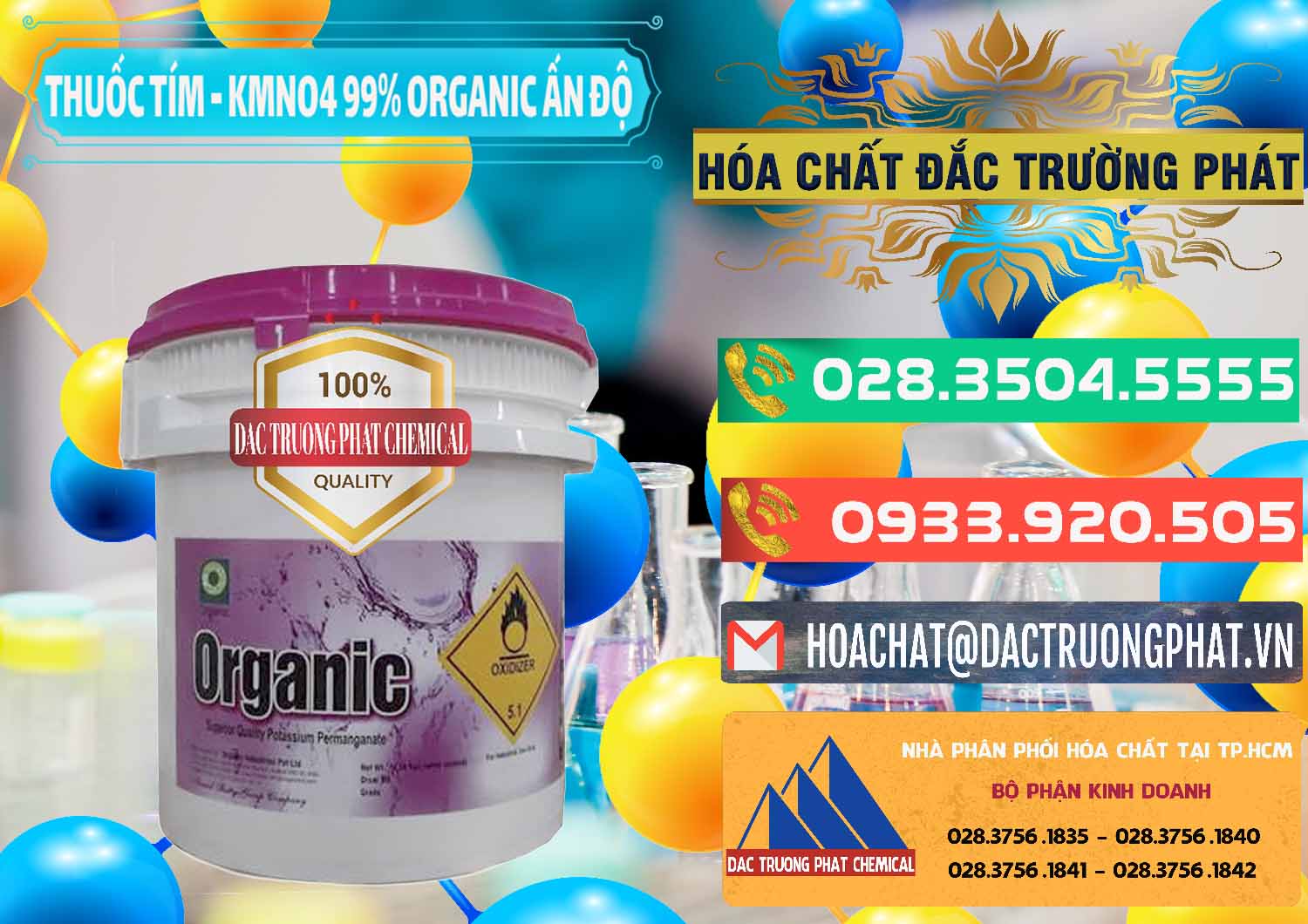 Nhà nhập khẩu ( bán ) Thuốc Tím - KMNO4 99% Organic Ấn Độ India - 0216 - Chuyên phân phối - cung cấp hóa chất tại TP.HCM - congtyhoachat.com.vn