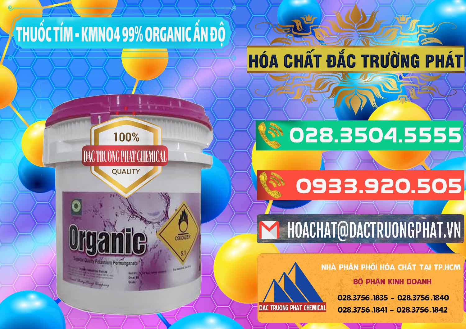 Nơi chuyên kinh doanh _ bán Thuốc Tím - KMNO4 99% Organic Ấn Độ India - 0216 - Chuyên bán & phân phối hóa chất tại TP.HCM - congtyhoachat.com.vn