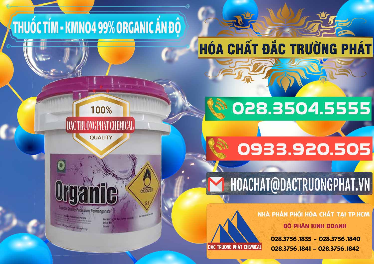 Công ty chuyên nhập khẩu và bán Thuốc Tím - KMNO4 99% Organic Ấn Độ India - 0216 - Nơi chuyên phân phối ( bán ) hóa chất tại TP.HCM - congtyhoachat.com.vn